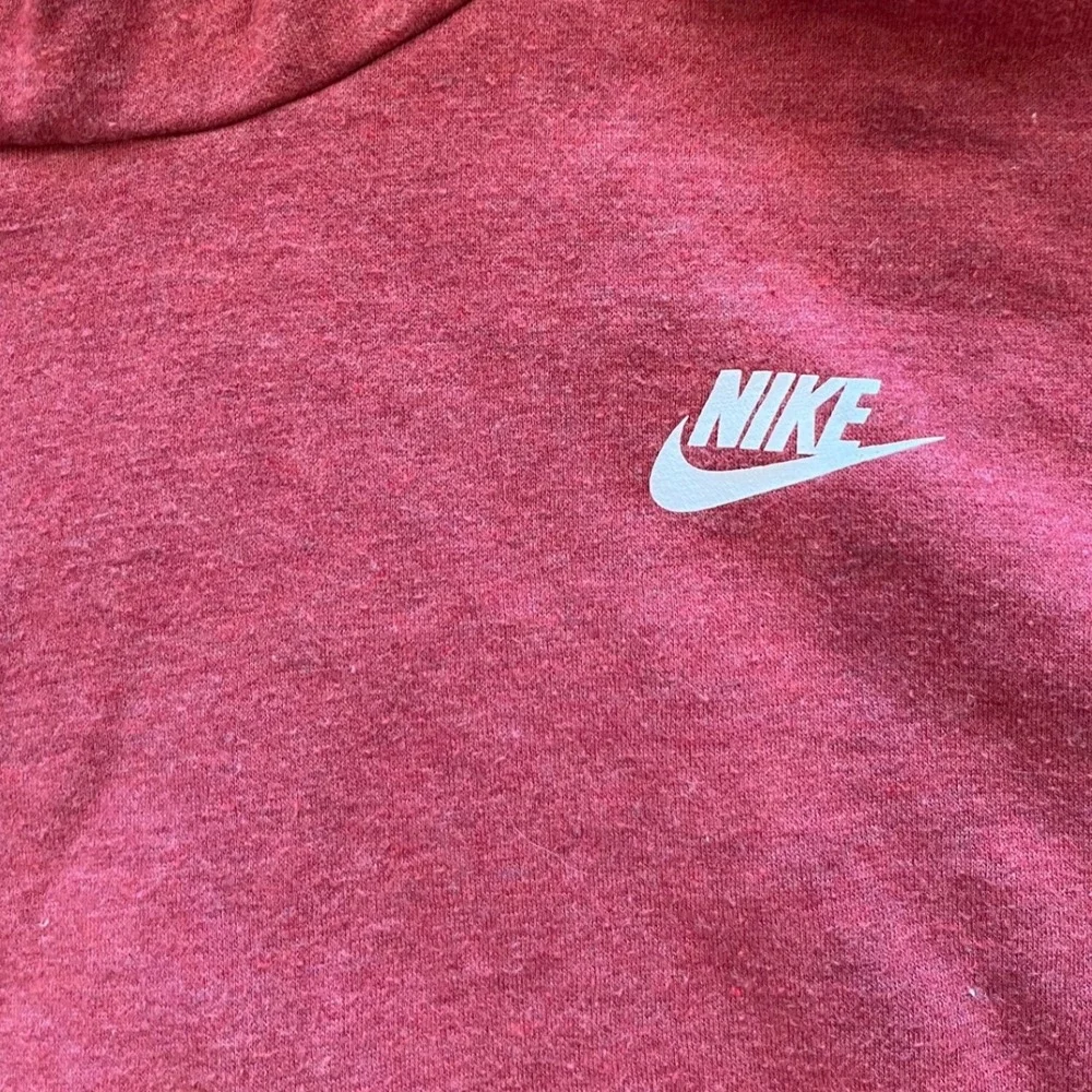 Nike Sportswear‎ Essential Funnel Neck Hoodie Burgundy Red Fleece Pullover Large